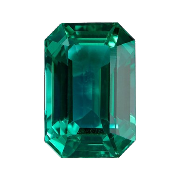 Emerald, cut and polished