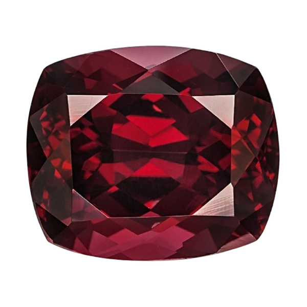 Garnet, cut and polished