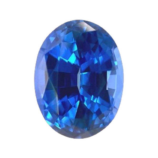 Sapphire, cut and polished