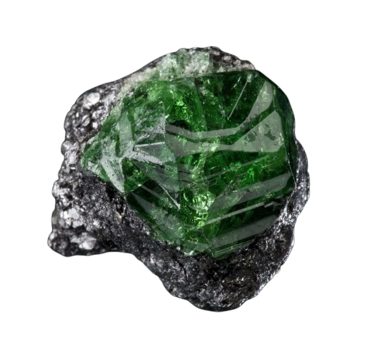 Tsavorite rough crystal